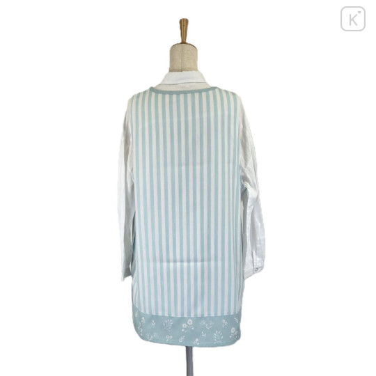 Japan Mofusand Apron - Hedgehog Cat & Butterfly Blue Stripe - 6
