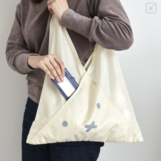 Japan Miffy Zowie Tote Bag - Miffy : Face Ivory Azuma Bag - 2