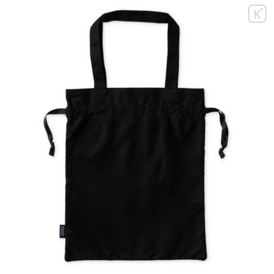 Japan Miffy Drawstring Tote Bag - Miffy : Ghost Black - 2