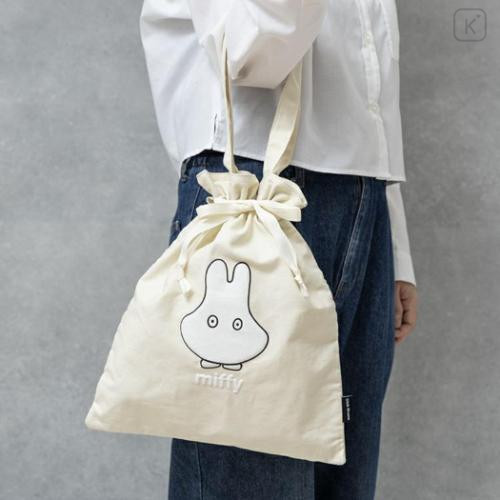 Japan Miffy Drawstring Tote Bag - Miffy : Ghost - 4