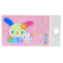 Japan Sanrio Vinyl Sticker - Usahana : Friend