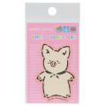 Japan Sanrio Vinyl Sticker - Zashikibuta Pig Smile Retro - 1