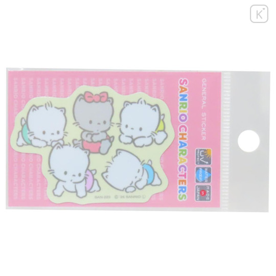 Japan Sanrio Vinyl Sticker - Nyaninyunyenyon Retro - 1