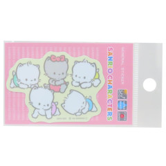 Japan Sanrio Vinyl Sticker - Nyaninyunyenyon Retro