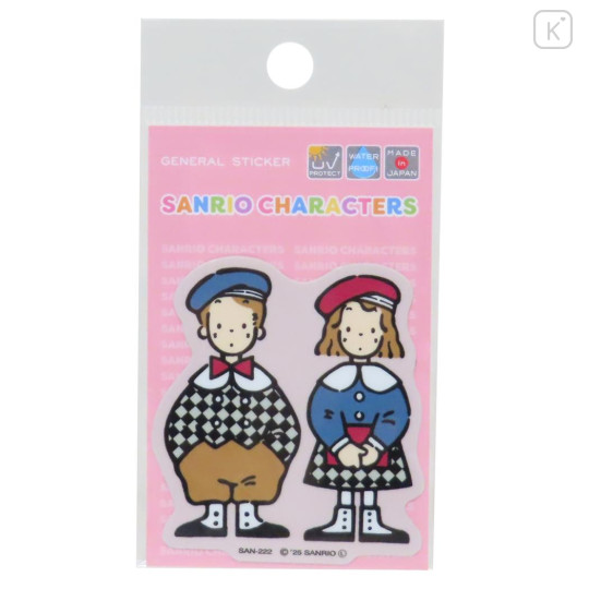 Japan Sanrio Vinyl Sticker - Vaudeville Duo : Retro - 1