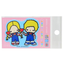 Japan Sanrio Vinyl Sticker - Patty & Jimmy : Retro