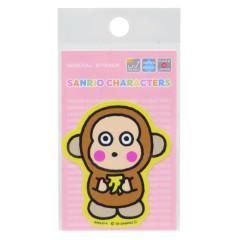 Japan Sanrio Vinyl Sticker - Monkichi : Retro