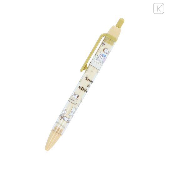 Japan Peanuts Ballpoint Pen - Snoopy : Relax Sibling Beige - 1
