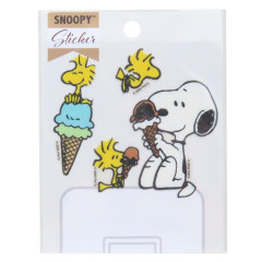 Japan Peanuts Wall Sticker - Snoopy & Woodstock : Enjoy Ice Cream on Switch