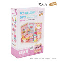 Japan Sanrio DIY Miniature House Set - My Melody : Bathroom Rolife - 2