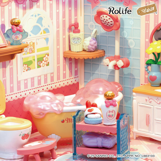 Japan Sanrio DIY Miniature House Set - My Melody : Bathroom Rolife - 3
