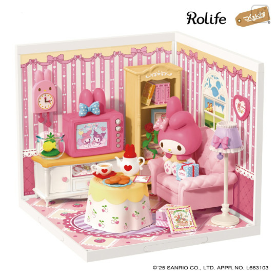 Japan Sanrio DIY Miniature House Set - My Melody : Living Room Rolife - 1