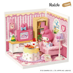 Japan Sanrio DIY Miniature House Set - My Melody : Living Room Rolife