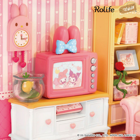 Japan Sanrio DIY Miniature House Set - My Melody : Living Room Rolife - 3
