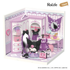 Japan Sanrio DIY Miniature House Set - Kuromi : Dressing Room Rolife