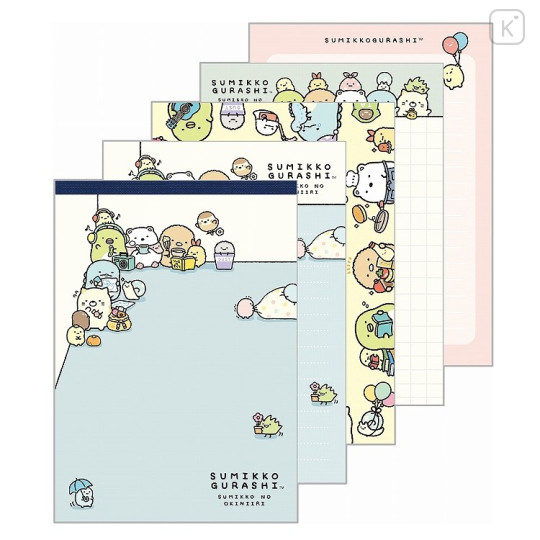 Japan San-X A6 Notepad - Sumikko Gurashi : Sumikko's Favorite Light Blue - 1