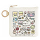 Japan San-X Mini Flat Pouch Multi-Case with Carabiner - Sumikko Gurashi : Sumikko's Favorite Neko Light Yellow