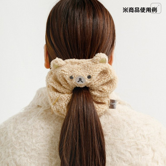 Japan San-X Fluffy Scrunchie - Rilakkuma : New Basic Rilakkuma Face - 3