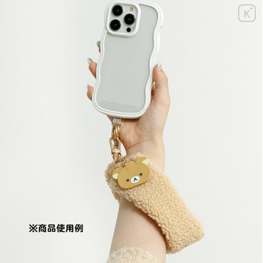 Japan San-X Hand Strap Phone Charm - Rilakkuma : New Basic Rilakkuma Fluffy - 3