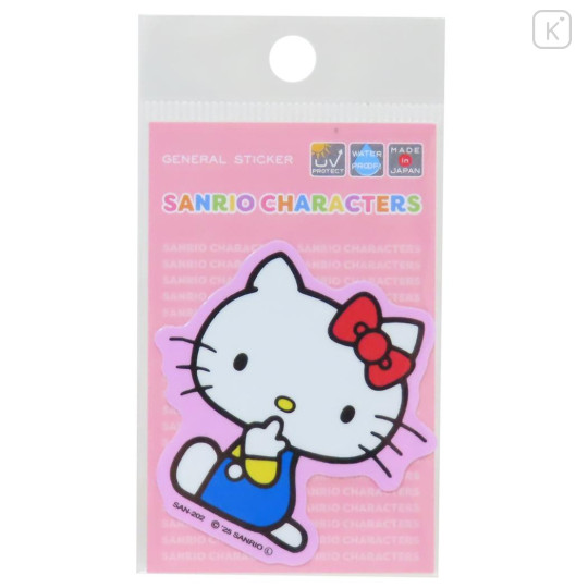 Japan Sanrio Vinyl Sticker - Hello Kitty : Curious - 1