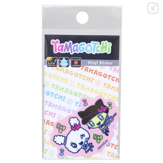Japan Tamagotchi Vinyl Sticker - Lovelitchi & Melodychi Glitter - 1