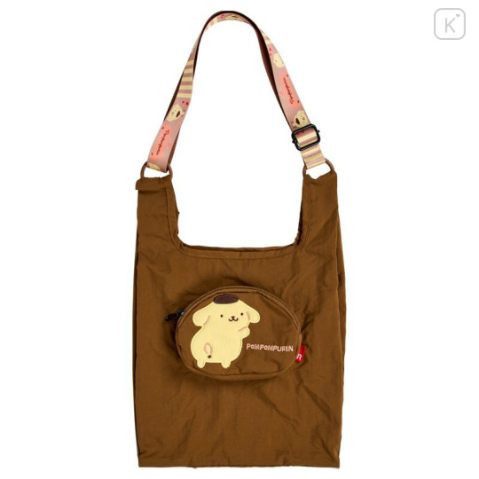 Japan Sanrio Rootote Roo Shopper Mid 2way Bag - Pompompurin - 3