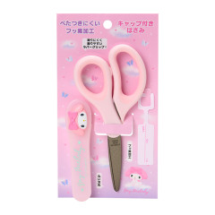 Japan Sanrio Original Scissors with Cap - My Melody : Face