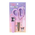 Japan Sanrio Original Scissors with Cap - Kuromi : Face - 1