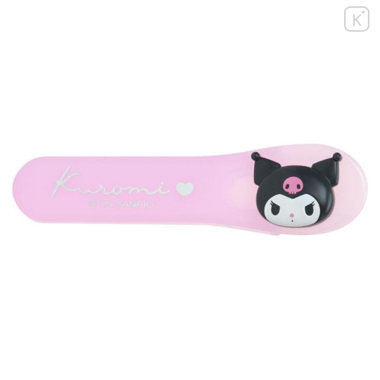 Japan Sanrio Original Scissors with Cap - Kuromi : Face - 4