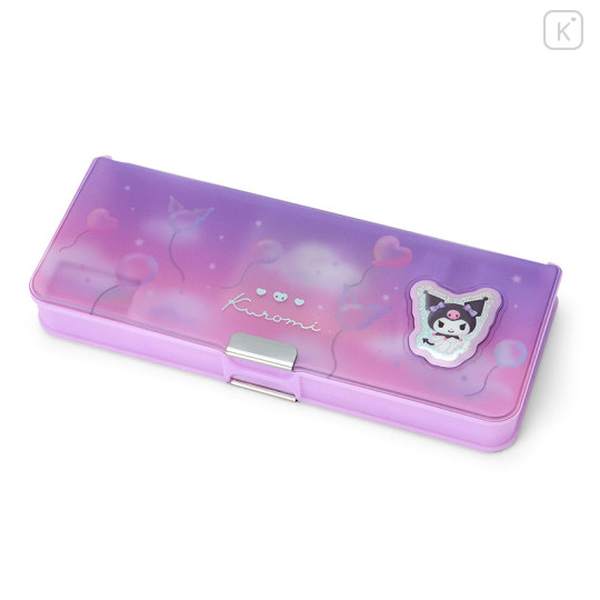 Japan Sanrio Original Double-opening Pencil Case - Kuromi - 1