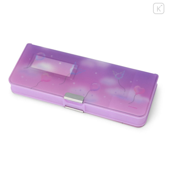 Japan Sanrio Original Double-opening Pencil Case - Kuromi - 2