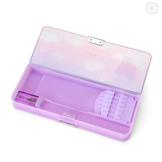 Japan Sanrio Original Double-opening Pencil Case - Kuromi - 3