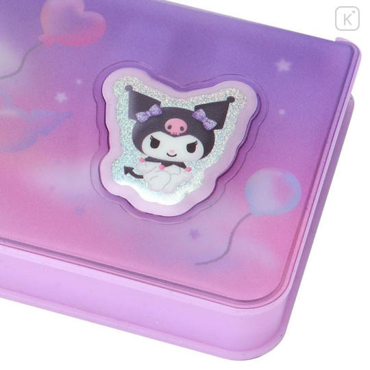 Japan Sanrio Original Double-opening Pencil Case - Kuromi - 5