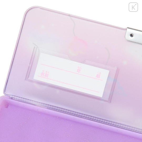 Japan Sanrio Original Double-opening Pencil Case - Kuromi - 6