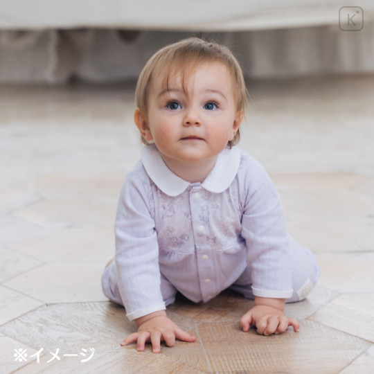 Japan Sanrio Original 2way Baby Romper 50-70cm - Kuromi : Sanrio Baby - 7