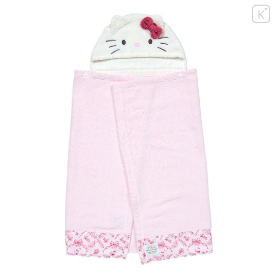 Japan Sanrio Original Bath Towel Poncho - Hello Kitty : Sanrio Baby - 1