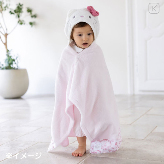 Japan Sanrio Original Bath Towel Poncho - Hello Kitty : Sanrio Baby - 8