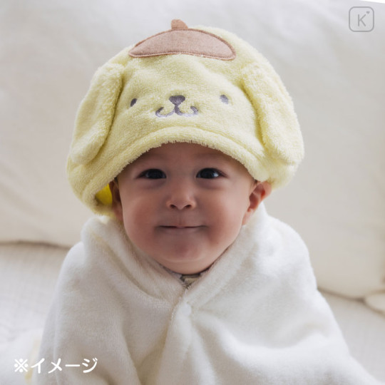 Japan Sanrio Original Bath Towel Poncho - Pompompurin : Sanrio Baby - 8