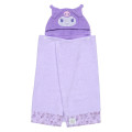 Japan Sanrio Original Bath Towel Poncho - Kuromi : Sanrio Baby - 1