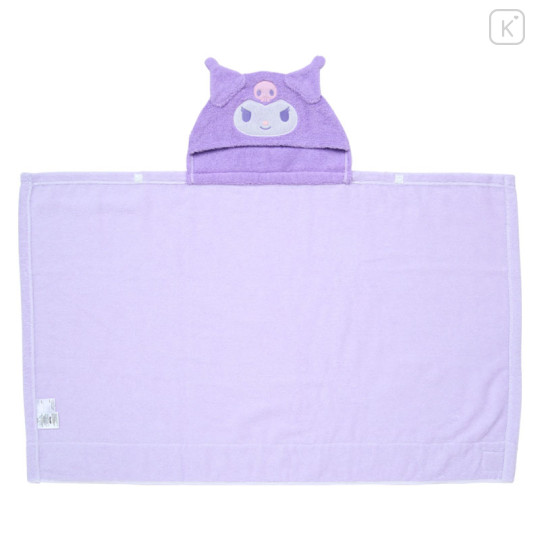 Japan Sanrio Original Bath Towel Poncho - Kuromi : Sanrio Baby - 2