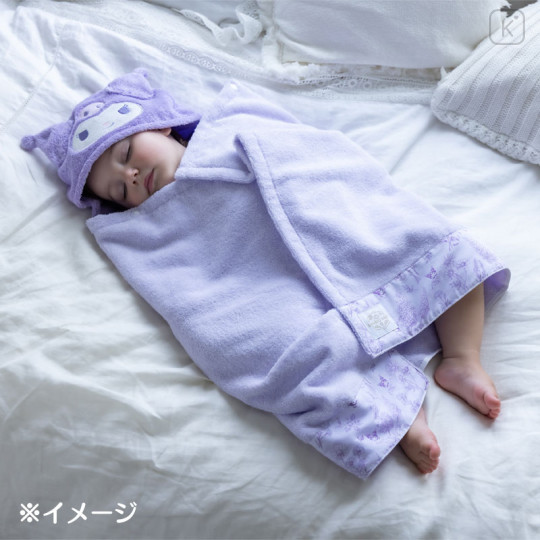 Japan Sanrio Original Bath Towel Poncho - Kuromi : Sanrio Baby - 7