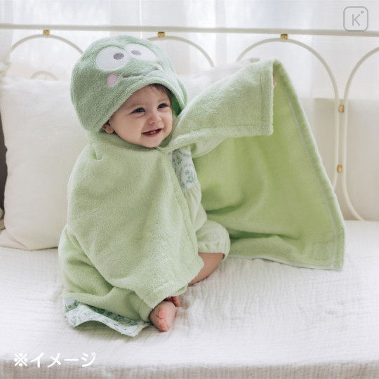 Japan Sanrio Original Bath Towel Poncho - Keroppi : Sanrio Baby - 7