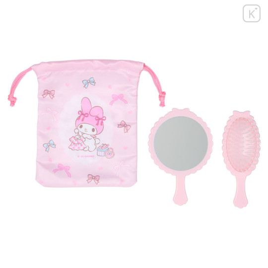 Japan Sanrio Original Mirror & Brush Set - My Melody - 2