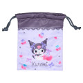 Japan Sanrio Original Mirror & Brush Set - Kuromi - 3