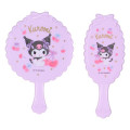 Japan Sanrio Original Mirror & Brush Set - Kuromi - 5
