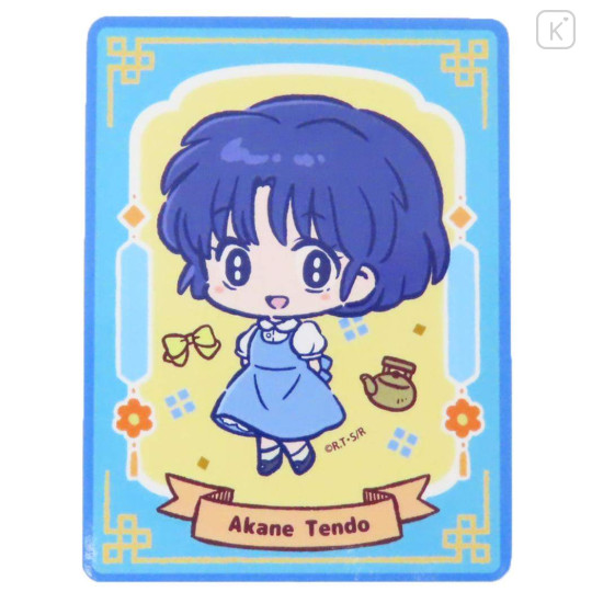 Japan Ranma Big Sticker - Akane Tendo Card Style - 1