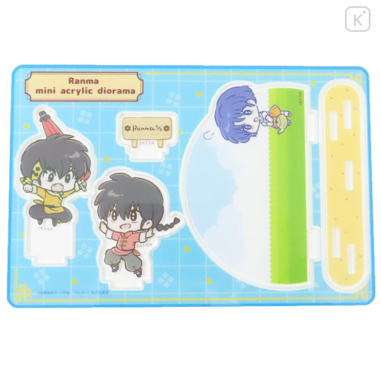 Japan Ranma Mini Acrylic Stand - Fighting Ranma & Ryoga & Akane - 1