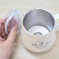 Japan Peanuts Stainless Steel Mug with Lid - Snoopy : Feast Ivory - 4