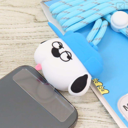 Japan Peanuts Multi Ring Plus with Mascot Strap - Snoopy : Brother Olaf Blue - 2