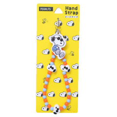 Japan Peanuts Mobile Hand Strap - Snoopy : Joe Cool Orange Blue